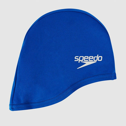 Speedo Junior Polyester Cap Blue