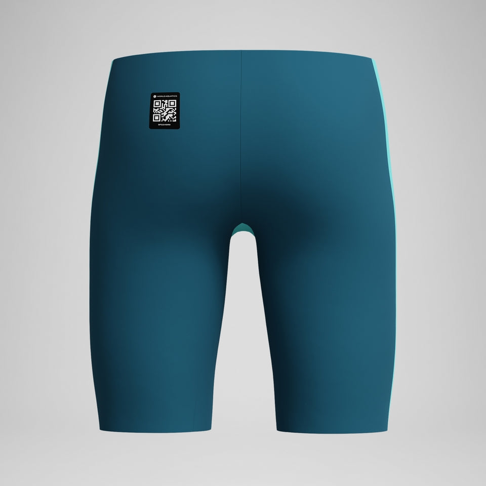 Speedo Boys' Fastskin Endurance+ Max High Waist Jammer Turquoise