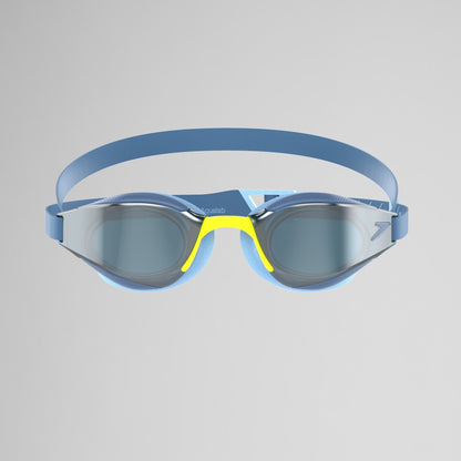 Speedo Adult Fastskin Hyper Elite Mirrored Goggles Blue/Silver